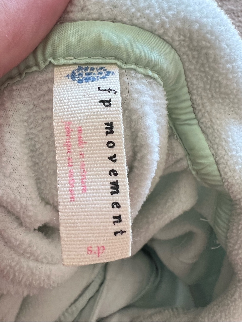 Free People Movement Mint Green Zip-up Fleece - Picture 2 of 2